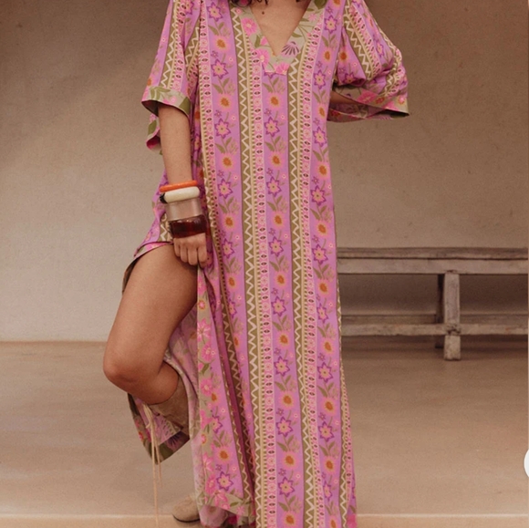 Spell Dresses & Skirts - Spell Goldie Gown in Desert Rose NWT Size XL